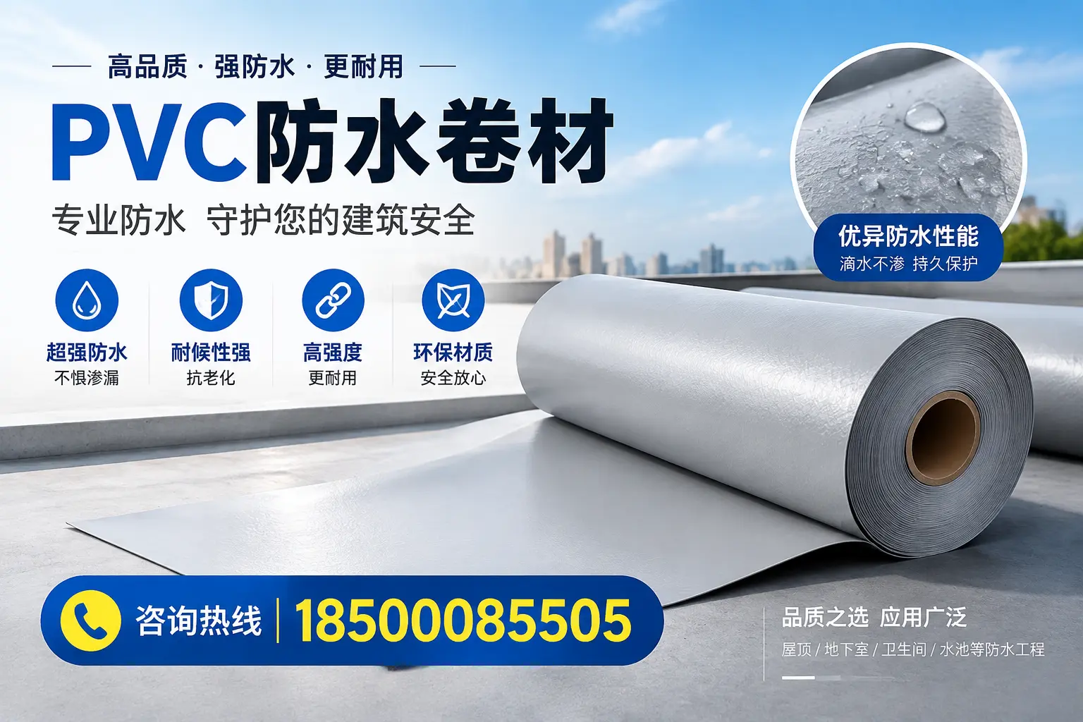 丽水地区pvc防水卷材的市场现状与发展趋势